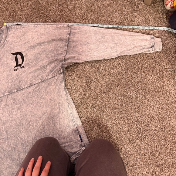 Disneyland Spirit Jersey Gray Acid Wash Long Sleeve Size M - Picture 9 of 9